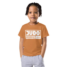 Active Lifestyle Attire: Boy's Short Sleeve Judo Rash Guard - Raw Sienna Boys Exclusive Judo Kids Rash Guard Short Sleeve