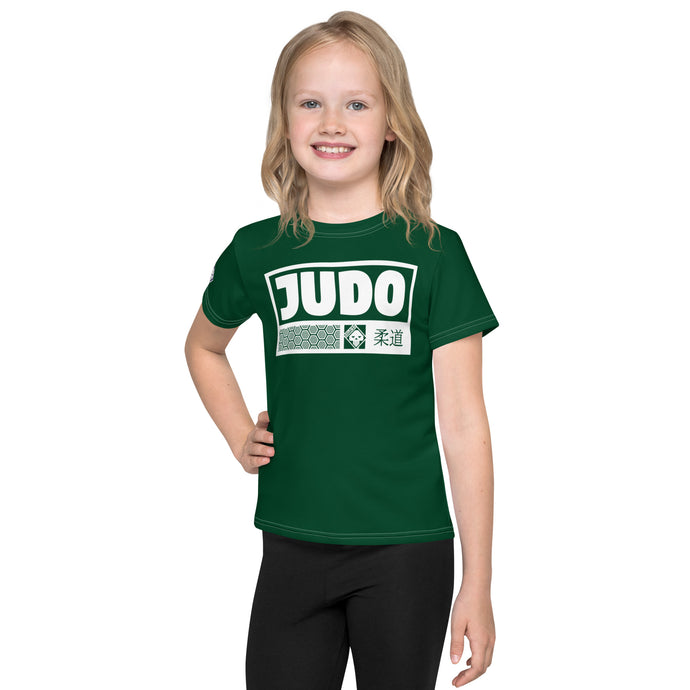 Active Lifestyle Gear: Girl's Short Sleeve Judo Rash Guard - Sherwood Forest Exclusive Girls Judo Kids Rash Guard Short Sleeve