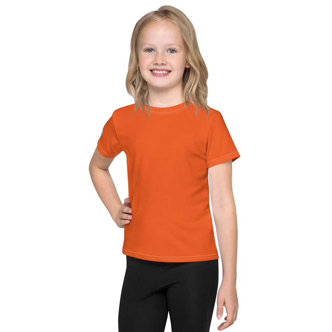 Active Wear Staple: Girls Short Sleeve Solid Color Rash Guard - Flamingo Exclusive Girls Kids Rash Guard Running Short Sleeve Solid Color Swimwear