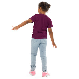 Adventure-Ready: Girl's Short Sleeve Classic Jiu-Jitsu Rash Guard - Tyrian Purple Exclusive Girls Jiu-Jitsu Kids Rash Guard Short Sleeve