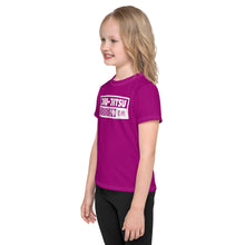 Adventurous Protection: Girl's Short Sleeve Jiu-Jitsu Rash Guard - Fresh Eggplant Exclusive Girls Jiu-Jitsu Kids Rash Guard Short Sleeve