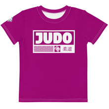 Adventurous Spirit: Girl's Short Sleeve Judo Rash Guard - Fresh Eggplant Exclusive Girls Judo Kids Rash Guard Short Sleeve