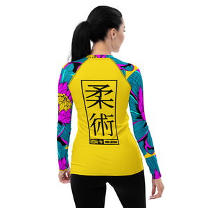 Womens Long Sleeve BJJ Rash Guard - Jiu-Jitsu 020 - Dahlia 001 Dahlia Exclusive Jiu-Jitsu Long Sleeve Rash Guard Womens