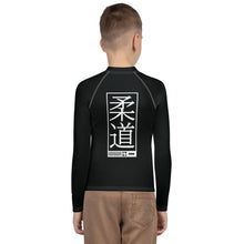 Youth Boys Martial Arts Rash Guard – Long Sleeve Judo Training Top - Noir Boys Exclusive Judo Long Sleeve Rash Guard Youth