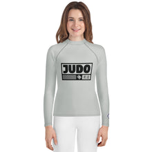 Youth Girls Long Sleeve Judo Rash Guard – Training and Competition Apparel - Smoke Exclusive Girls Judo Long Sleeve Rash Guard Youth