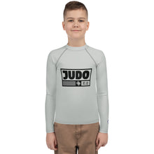 Youth Boys Long Sleeve Judo Rash Guard – Training and Competition Apparel - Smoke Boys Exclusive Judo Long Sleeve Rash Guard Youth