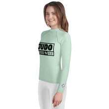 Girls Long Sleeve Judo Rash Guard – Premium Youth Martial Arts Training Shirt - Surf Crest Alt Exclusive Girls Judo Long Sleeve Rash Guard Youth