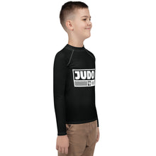 Youth Boys Martial Arts Rash Guard – Long Sleeve Judo Training Top - Noir Boys Exclusive Judo Long Sleeve Rash Guard Youth