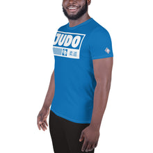 Athletic Men's Short Sleeve Judo Rash Guard - Lightweight Design - Azul