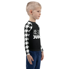 Authentic Training: Houndstooth Boy's Long Sleeve Classic Judo BJJ Rash Guard Boys Exclusive Houndstooth Judo Kids Long Sleeve Rash Guard