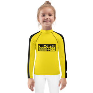 Empower Your Little Warrior: Girls' Bruce Lee Kill Bill Rash Guard - Jiu-Jitsu 020 Bruce Lee Exclusive Girls Jiu-Jitsu Kids Long Sleeve Rash Guard