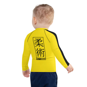 Awaken the Warrior Within: Boys' Bruce Lee Rash Guard - Jiu-Jitsu 020 Boys Bruce Lee Exclusive Jiu-Jitsu Kids Long Sleeve Rash Guard