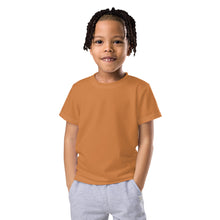 Beach Day Ready: Boys' Short Sleeve Solid Color Rash Guard - Raw Sienna Boys Exclusive Kids Rash Guard Running Short Sleeve Solid Color Swimwear