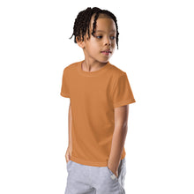 Beach Day Ready: Boys' Short Sleeve Solid Color Rash Guard - Raw Sienna Boys Exclusive Kids Rash Guard Running Short Sleeve Solid Color Swimwear