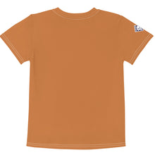 Beach Day Ready: Boys' Short Sleeve Solid Color Rash Guard - Raw Sienna Boys Exclusive Kids Rash Guard Running Short Sleeve Solid Color Swimwear