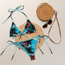 Beachside Beauty: Women's Sunset Waves 001 String Bikini Beach Bikini Exclusive Swimwear Womens
