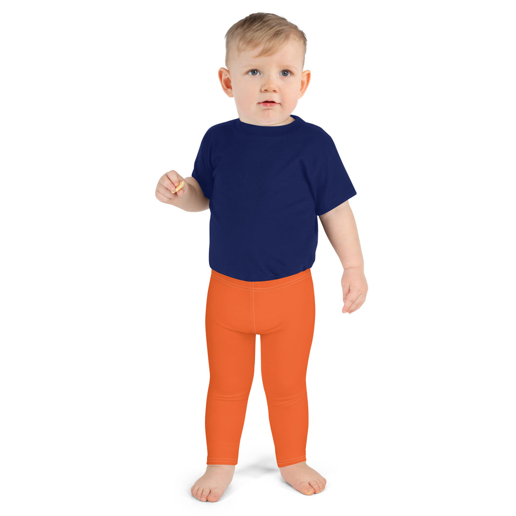 Bold and Brave: Solid Color Athletic Leggings for Boys - Flamingo