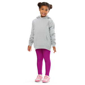 Bold and Bright: Solid Color Leggings for Active Girls - Fresh Eggplant Exclusive Girls Kids Leggings Solid Color