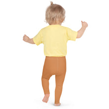 Bold Moves: Solid Workout Leggings for Young Athletes - Raw Sienna Exclusive Girls Kids Leggings Solid Color
