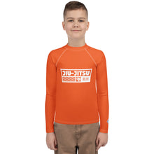 Boys Brazilian Jiu-Jitsu Compression Shirt – Long Sleeve Rash Guard - Flamingo