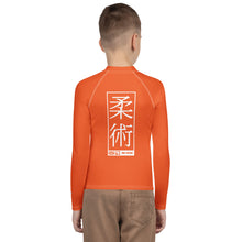 Boys Brazilian Jiu-Jitsu Compression Shirt – Long Sleeve Rash Guard - Flamingo
