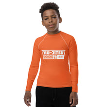 Boys Brazilian Jiu-Jitsu Compression Shirt – Long Sleeve Rash Guard - Flamingo