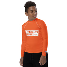 Boys Brazilian Jiu-Jitsu Compression Shirt – Long Sleeve Rash Guard - Flamingo