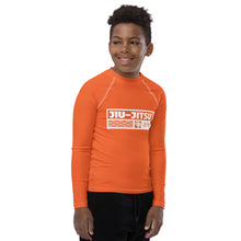 Boys Brazilian Jiu-Jitsu Compression Shirt – Long Sleeve Rash Guard - Flamingo