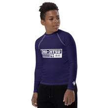 Boys Brazilian Jiu-Jitsu Long Sleeve Rash Guard – No-Gi Performance Top - Midnight Blue