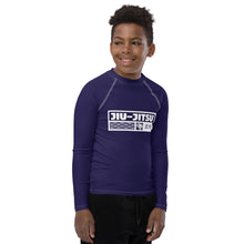 Boys Brazilian Jiu-Jitsu Long Sleeve Rash Guard – No-Gi Performance Top - Midnight Blue