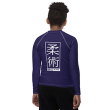 Boys Brazilian Jiu-Jitsu Long Sleeve Rash Guard – No-Gi Performance Top - Midnight Blue