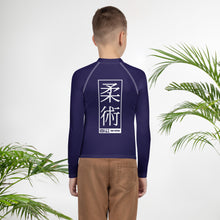 Boys Brazilian Jiu-Jitsu Long Sleeve Rash Guard – No-Gi Performance Top - Midnight Blue