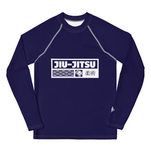Boys Brazilian Jiu-Jitsu Long Sleeve Rash Guard – No-Gi Performance Top - Midnight Blue