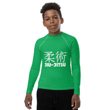 Boys Jiu-Jitsu Rash Guard – Youth Long Sleeve Classic No-Gi Gear – Jade