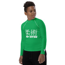 Boys Jiu-Jitsu Rash Guard – Youth Long Sleeve Classic No-Gi Gear – Jade