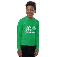 Boys Jiu-Jitsu Rash Guard – Youth Long Sleeve Classic No-Gi Gear – Jade