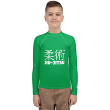 Boys Jiu-Jitsu Rash Guard – Youth Long Sleeve Classic No-Gi Gear – Jade