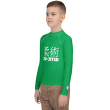Boys Jiu-Jitsu Rash Guard – Youth Long Sleeve Classic No-Gi Gear – Jade