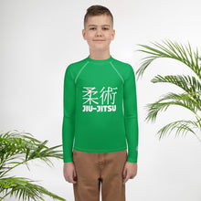 Boys Jiu-Jitsu Rash Guard – Youth Long Sleeve Classic No-Gi Gear – Jade