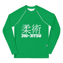 Boys Jiu-Jitsu Rash Guard – Youth Long Sleeve Classic No-Gi Gear – Jade