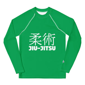 Boys Jiu-Jitsu Rash Guard – Youth Long Sleeve Classic No-Gi Gear – Jade