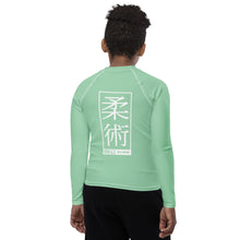 Boys Jiu-Jitsu Training Rash Guard – Long Sleeve Athletic Compression Shirt - Vista Blue Boys Exclusive Jiu-Jitsu Long Sleeve Rash Guard Youth