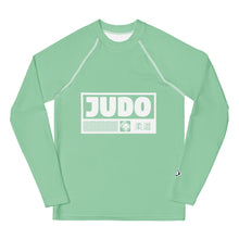 Boys Judo Compression Shirt – Long Sleeve Youth Martial Arts Rash Guard - Vista Blue Boys Exclusive Judo Long Sleeve Rash Guard Youth