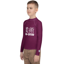 Boys Long Sleeve Classic Rash Guard – Youth Jiu-Jitsu & No-Gi Grappling Wear – Tyrian Purple