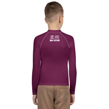 Boys Long Sleeve Classic Rash Guard – Youth Jiu-Jitsu & No-Gi Grappling Wear – Tyrian Purple