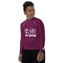 Boys Long Sleeve Classic Rash Guard – Youth Jiu-Jitsu & No-Gi Grappling Wear – Tyrian Purple
