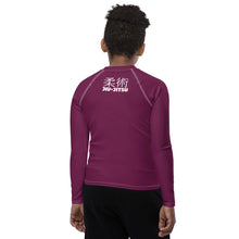 Boys Long Sleeve Classic Rash Guard – Youth Jiu-Jitsu & No-Gi Grappling Wear – Tyrian Purple