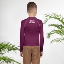 Boys Long Sleeve Classic Rash Guard – Youth Jiu-Jitsu & No-Gi Grappling Wear – Tyrian Purple