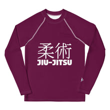 Boys Long Sleeve Classic Rash Guard – Youth Jiu-Jitsu & No-Gi Grappling Wear – Tyrian Purple