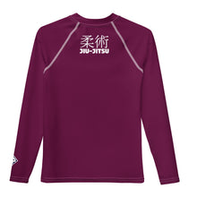 Boys Long Sleeve Classic Rash Guard – Youth Jiu-Jitsu & No-Gi Grappling Wear – Tyrian Purple
